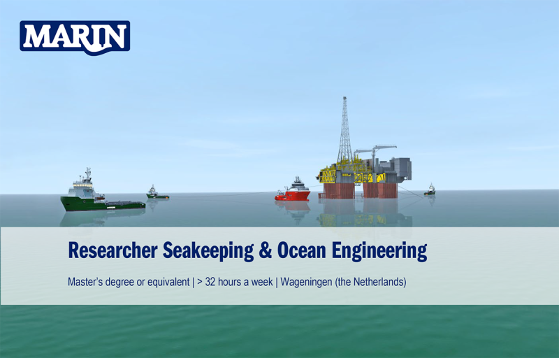 Researcher Seakeeping & Ocean Engineering - S.G. “William Froude”